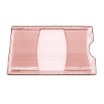 Etui r&oslash;d transparent plast