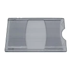 Etui r&oslash;gfarvet transparent plast