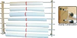 Cosy Rack V&aelig;gmonteret materialerullestativ lakeret - uden / A-Tube