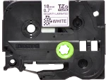 Brother original TZe-SE4 tape &ndash; sort p&aring; hvid sikkerhedstape, 18 mm bred