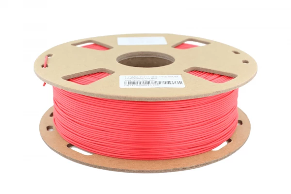 Hot Red PBT+ Filament 1.75mm fra 3DE Premium - Køb Nu! Hot Red - 3DE Premium - PBT + - 1.75mm - 1kg