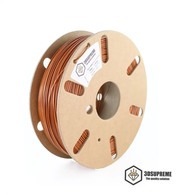 Glitter Metallic Efterårsorange PLA PRO Filament 1.75mm - 1kg - 3DE Supreme Glitter - Metallic Autumn Orange - 3DE Supreme - PLA PRO - 1.75mm - 1kg