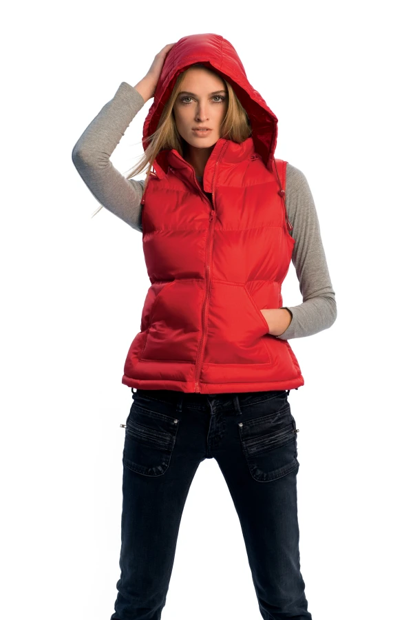 Smart Damevest - B&C ZEN / WOMEN med Aftagelig Hætte og Sidelommer B&C ZEN / WOMEN