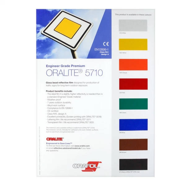 Oralite 5710 Farvekort