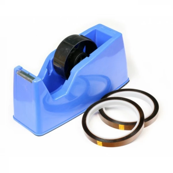 Kraftig Tape Dispenser med 2 Ruller Varmebestandig Tape - Brugervenlig & Holdbar Kraftig Tape dispenser incl. 2 ruller varmebestandigtape
