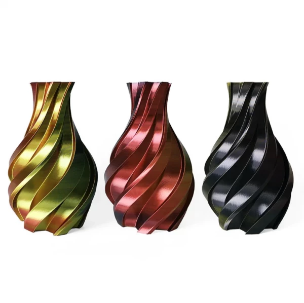 Gold, Red and Black - 3DE Premium - Silky PLA - 1.75mm - 1kg | Højkvalitets 3D Print Filament Gold, Red and Black - 3DE Premium - Silky PLA - 1.75mm - 1kg