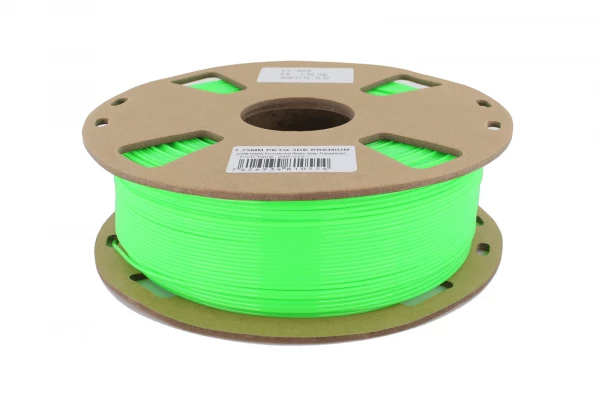 Fluorescent Green (Semi-transparent) - 3DE Premium - PETG - 1.75mm - 1kg