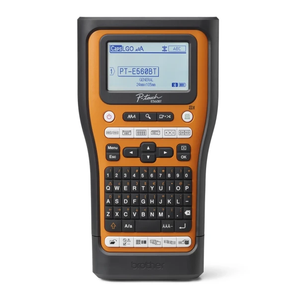 Brother PT-E560BTSP professionel labelprinter med integreret Bluetooth, kuffert og 4 TZe-tape Brother PT-E560BTSP professionel labelprinter