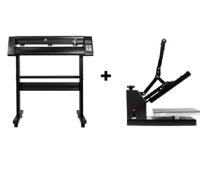 Skiltepakke med varmepresser og skæreplotter Start pakke med Standard varmepresser og Redsail Skæreplotter 70 cm
