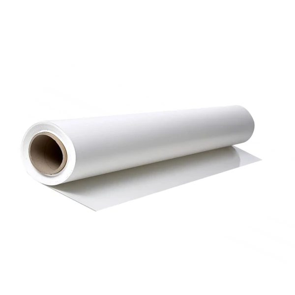 Shop Sign Gulvfolie - Hvid 107cm x 30m - Anti-slip og Printbar Shop Sign Gulvfolie - Hvid - 107cm x 30m