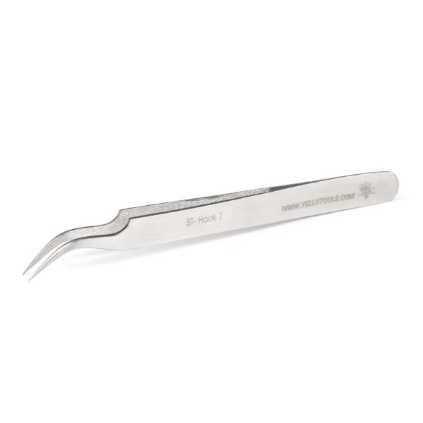 Kroget Oppilningspincet - SignTweezer Hook | Højt Kvalitetsværktøj til Præcis Oppilning Kroget Oppilnings pincet (SignTweezer Hook)