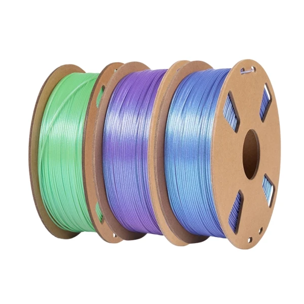 SKILPRO - PLA++ Chameleon Filament pakke - Klein blue, Nebula purple og Four leaf clover - 3 x 1 kg SKILPRO - PLA++ Chameleon Filament pakke - Klein blue, Nebula purple og Four leaf clover - 3 x 1 kg
