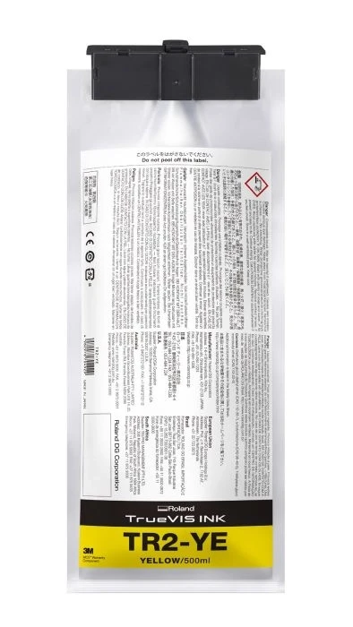 TrueVIS TR2 Gul Blækpatron - 500ml - Original Roland VG3 TrueVIS TR2 - 500ml - Gul