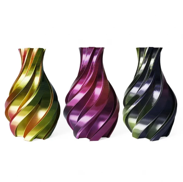 Gold, Fuchsia And Black - 3DE Premium - Silky PLA - 1.75mm - 1kg Gold, Fuchsia And Black - 3DE Premium - Silky PLA - 1.75mm - 1kg