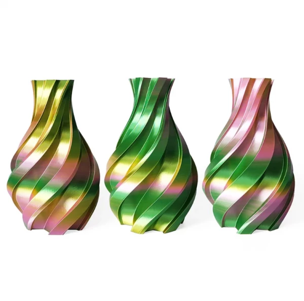 Gold, Green And Pinkish - 3DE Premium - Silky PLA - 1.75mm - 1kg Gold, Green And Pinkish - 3DE Premium - Silky PLA - 1.75mm - 1kg