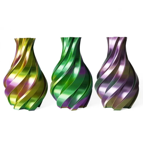 Gold, Green And Purple - 3DE Premium - Silky PLA - 1.75mm - 1kg Gold, Green And Purple - 3DE Premium - Silky PLA - 1.75mm - 1kg