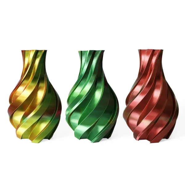 Gold, Green And Red - 3DE Premium - Silky PLA - 1.75mm - 1kg