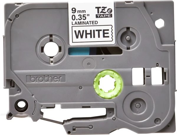 Brother original TZe221 tape – sort på hvid, 9 mm bred Brother original TZe221 tape – sort på hvid, 9 mm bred