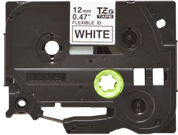 Brother original TZe-FX231 tape – sort på hvid, 12 mm bred Brother original TZe-FX231 tape – sort på hvid, 12 mm bred