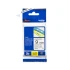Brother original TZe221 tape &ndash; sort p&aring; hvid, 9 mm bred